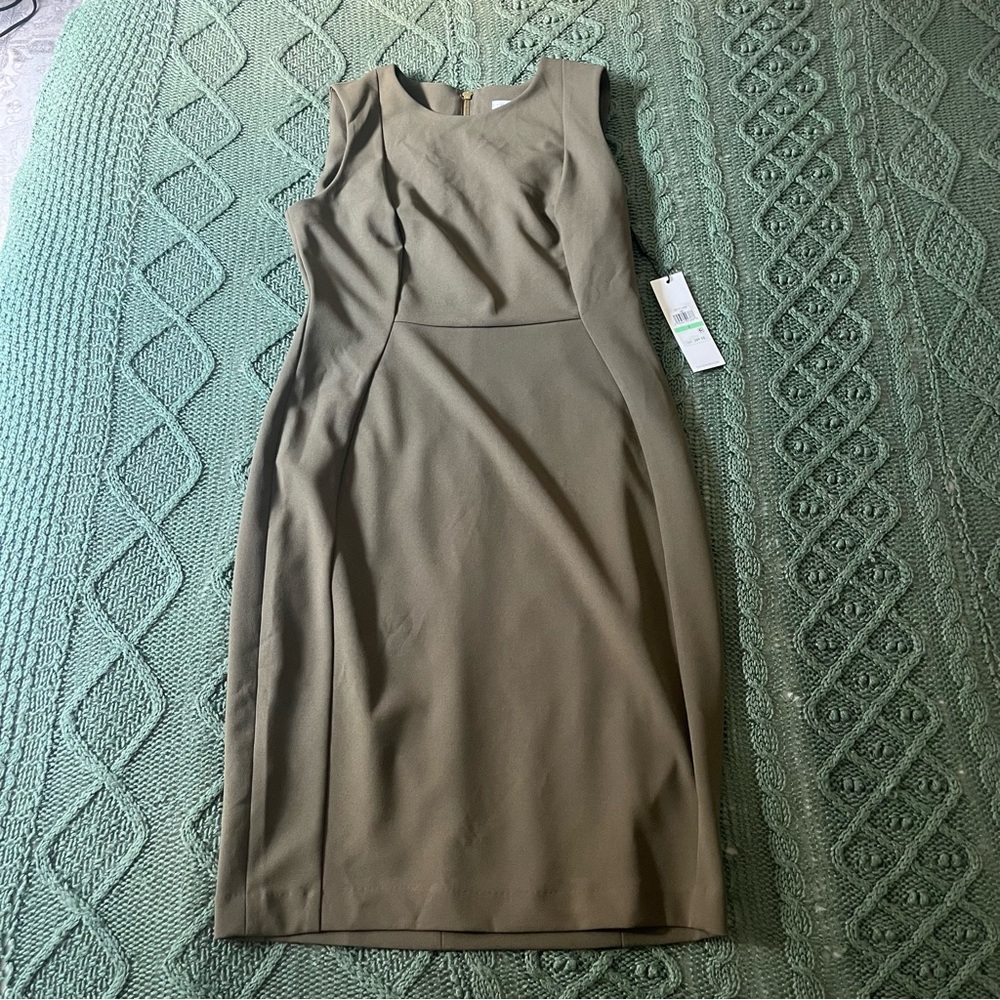 Calvin Klein Green Pencil Dress